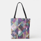 Colorful Geometric Pattern Tote Bag (Achterkant)