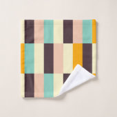 Colorful geometric pattern with vertical stripes  bad handdoek (Wasdoekje)