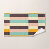 Colorful geometric pattern with vertical stripes  bad handdoek (Handdoek)
