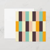 Colorful geometric pattern with vertical stripes  bedankkaart (Voorkant / Achterkant)