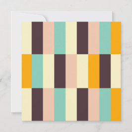 Colorful geometric pattern with vertical stripes  bedankkaart