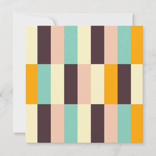 Colorful geometric pattern with vertical stripes  bedankkaart (Voorkant)