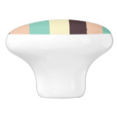 Colorful geometric pattern with vertical stripes  keramische knop (Zijkant)