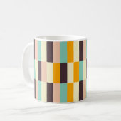 Colorful geometric pattern with vertical stripes  koffiemok (Voorkant links)
