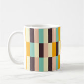 Colorful geometric pattern with vertical stripes  koffiemok (Links)
