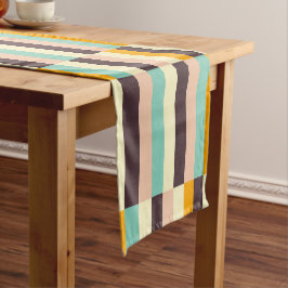 Colorful geometric pattern with vertical stripes  korte tafelloper