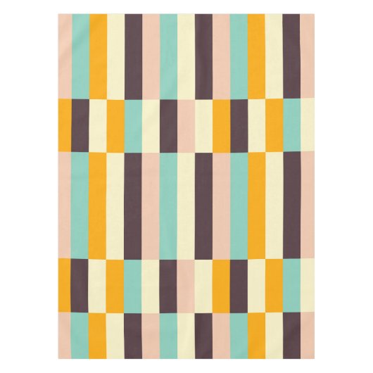 Colorful geometric pattern with vertical stripes  tafelkleed (Voorkant)