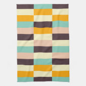 Colorful geometric pattern with vertical stripes  theedoek (Verticaal)