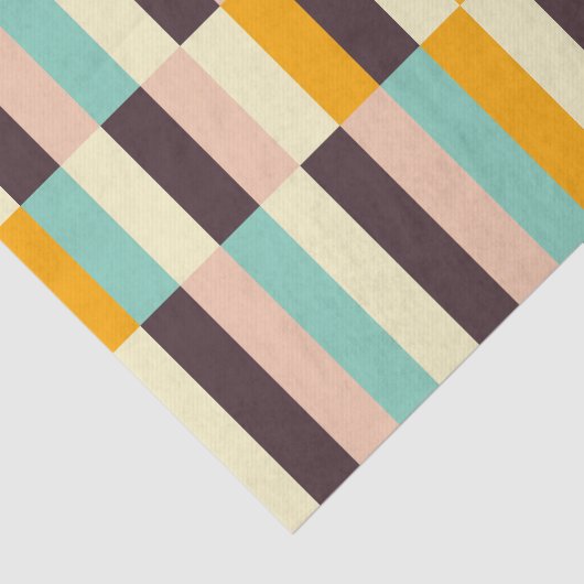 Colorful geometric pattern with vertical stripes tissuepapier (Detail)