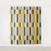 Colorful geometric pattern with vertical stripes  wandkleed (Voorkant)