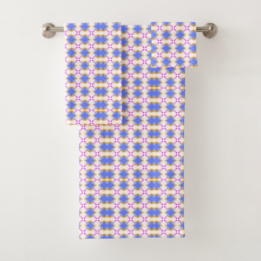 Colorful geometric patterned towels bad handdoek (Insitu)