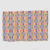 Colorful geometric patterned towels  golfhanddoek (Horizontaal)