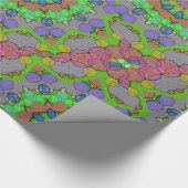 Colorful Geometric Pink Paars Green Kerstmis Cadeaupapier (Hoek)