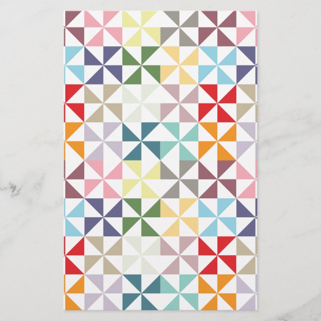 Colorful Geometric Pinrad (Voorkant)