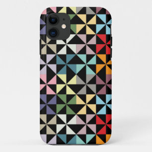 Colorful Geometric Pinrad Black Case-Mate iPhone Case