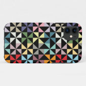 Colorful Geometric Pinrad Black Case-Mate iPhone Case (Achterkant (horizontaal))