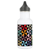 Colorful Geometric Pinrad Black Waterfles (Links)