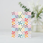 Colorful Geometric Pinrad Briefkaart (Staand voorkant)