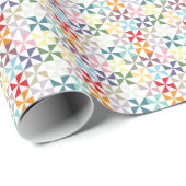 Colorful Geometric Pinrad Cadeaupapier (Rol Hoek)