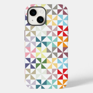 Colorful Geometric Pinrad Case-Mate iPhone 14 Hoesje