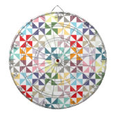Colorful Geometric Pinrad Dartbord (Voorkant)