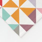 Colorful Geometric Pinrad Fleece Deken (Hoek)