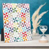 Colorful Geometric Pinrad Fotoplaat (Zijkant)