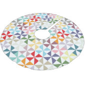 Colorful Geometric Pinrad Kerstboom Rok (Gekanteld)