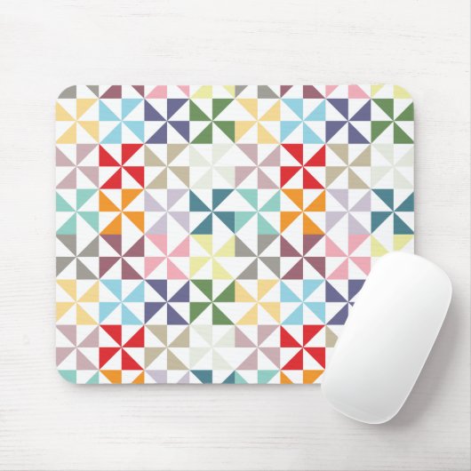 Colorful Geometric Pinrad Muismat (Met muis)