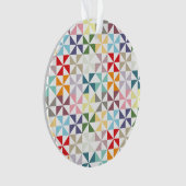 Colorful Geometric Pinrad Ornament (voorkant)