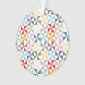 Colorful Geometric Pinrad Ornament (voorkant)