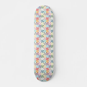 Colorful Geometric Pinrad Persoonlijk Skateboard