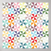 Colorful Geometric Pinrad Poster (Voorkant)