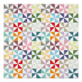 Colorful Geometric Pinrad Poster (Voorkant)