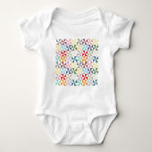 Colorful Geometric Pinrad Romper (Voorkant)
