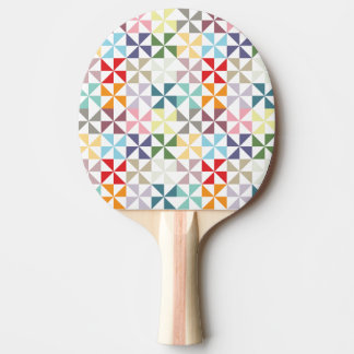 Colorful Geometric Pinrad Tafeltennisbatje