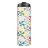 Colorful Geometric Pinwheels Water Fles (Voorkant)