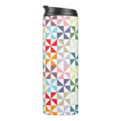 Colorful Geometric Pinwheels Water Fles (Geroteerd rechts)