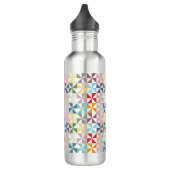 Colorful Geometric Pinwheels Water Fles (Links)