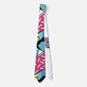 Colorful Geometric Retro 80s Memphis Design Stropdas (Voorkant)
