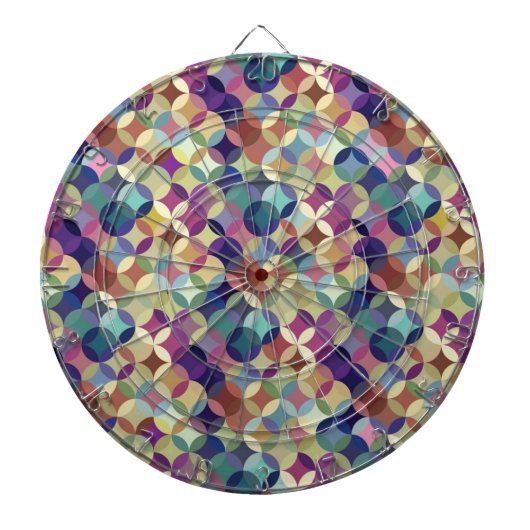 Colorful Geometric Seamless Patroon Dartbord (Voorkant)