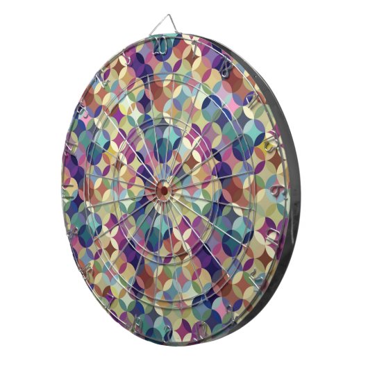 Colorful Geometric Seamless Patroon Dartbord (Voorkant Rechts)