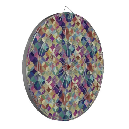 Colorful Geometric Seamless Patroon Dartbord (Voorkant Links)