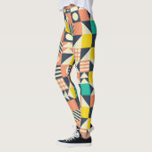 Colorful Geometric Seamless Patroon Leggings (Links)