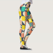 Colorful Geometric Seamless Patroon Leggings (Rechts)