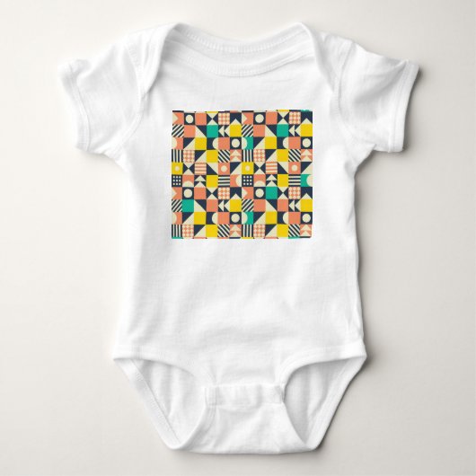 Colorful Geometric Seamless Patroon Romper (Voorkant)