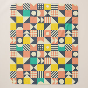 Colorful Geometric Seamless Patroon Sherpa Deken
