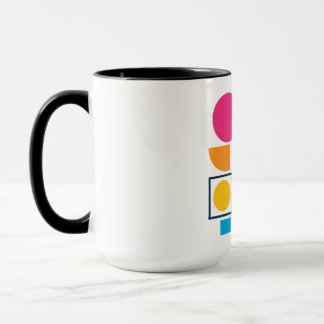 Colorful Geometric Shapes - Abstract Modern Design Mok