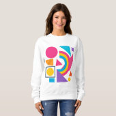 Colorful Geometric Shapes - Abstract Modern Design Trui (Voorkant volledig)