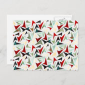 Colorful Geometric Shaptern Briefkaart (Voorkant / Achterkant)